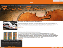 Tablet Screenshot of buergerfuerbeethoven.de